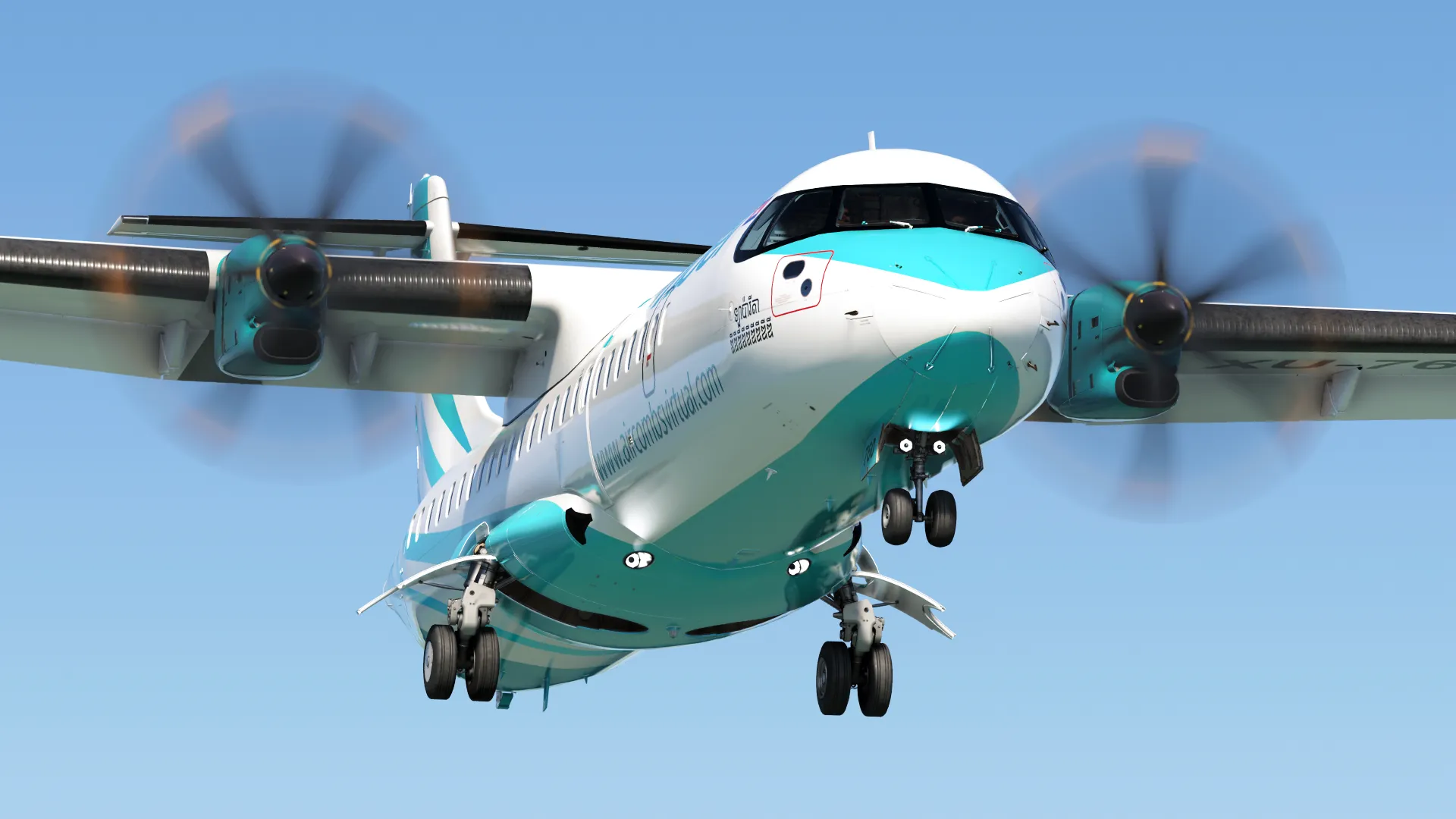 Comber ATR on approach