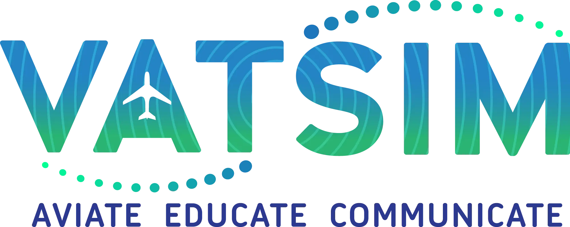 VATSIM Aviate Educate Communicate logo